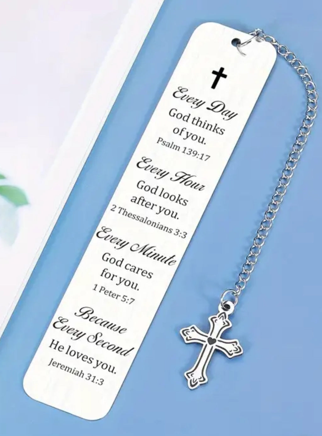 Stainless Steel Pendant Bookmark & Guardian Angle Key Chain