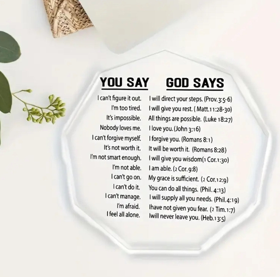 Bible Verse Plaque