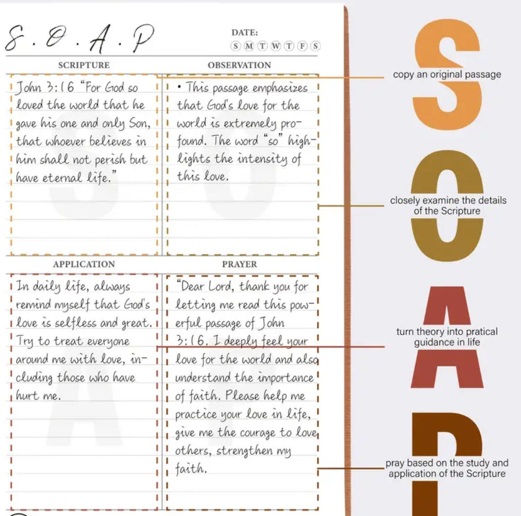 S.O.A.P Bible Study Notebook