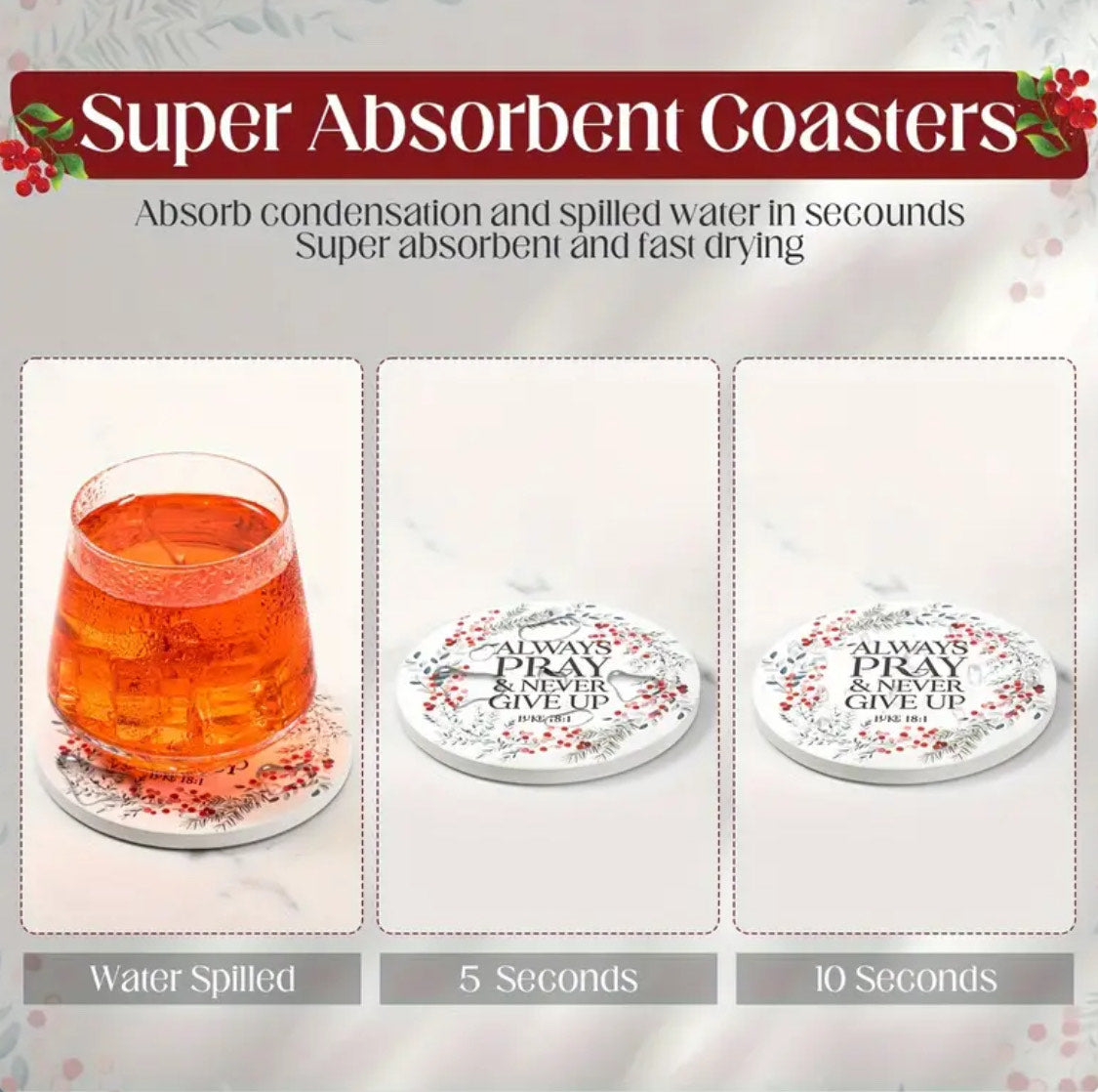 Scripture Coaster set (4 Pack)